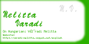 melitta varadi business card